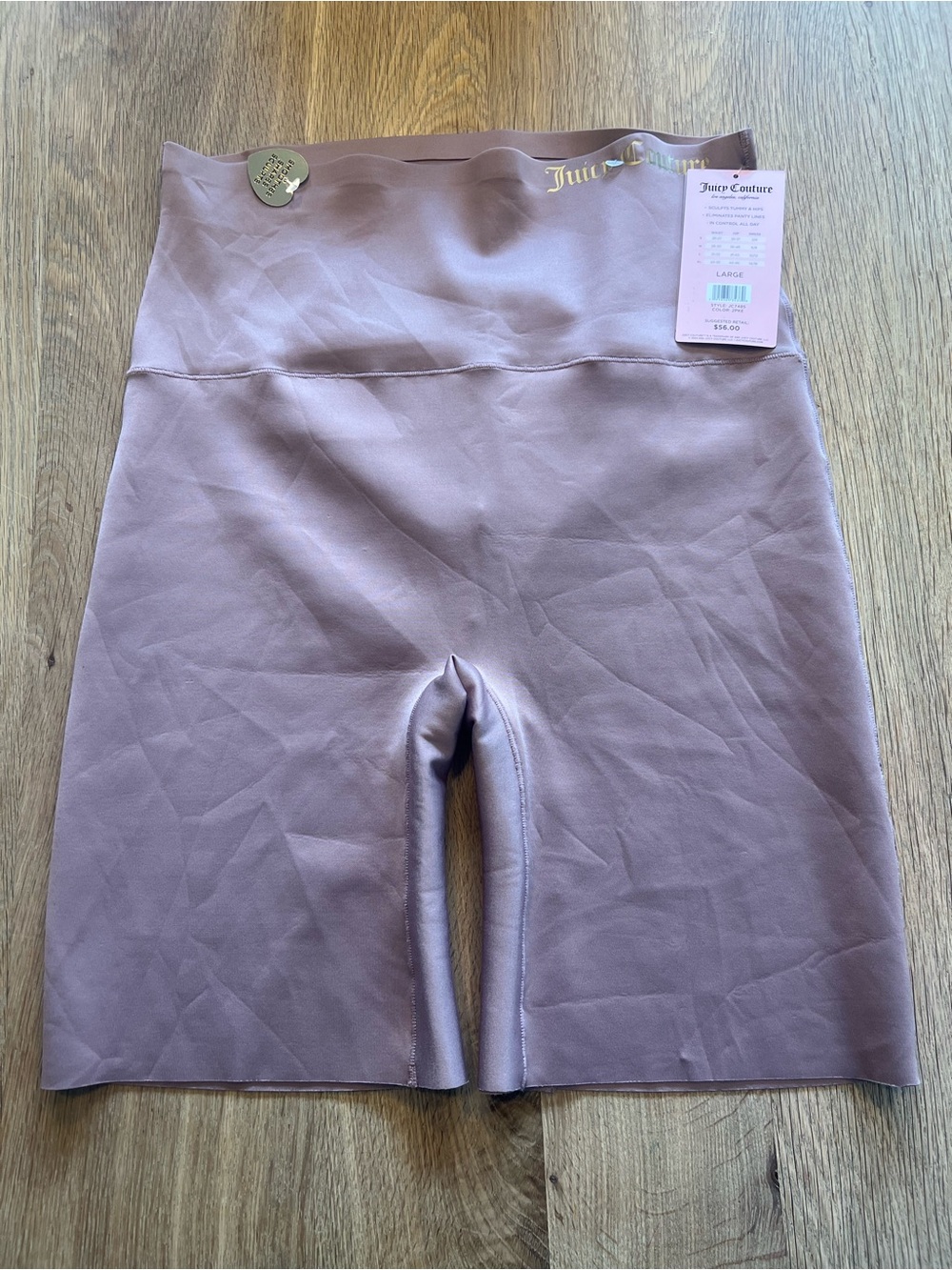 Juicy Couture Mauve High-Waist Sculpting Shorts